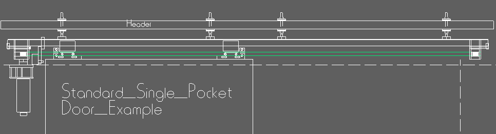Standard Door Track CAD