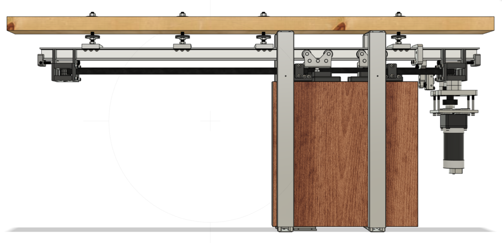 Automatic Pocket Door Track